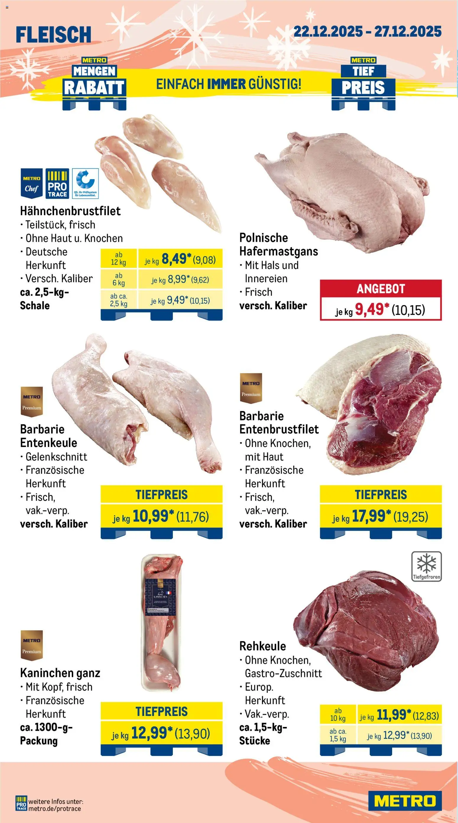 Metro Prospekt 	 – gültig ab 22.12.2025 | Seite: 4 | Produkte: Kaninchen, Fleisch