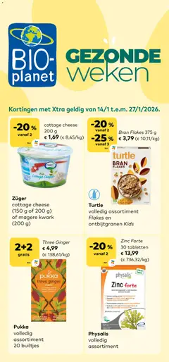 BioPlanet folder - Voorbeeld van een folder van BioPlanet, geldig van 14.01.2026