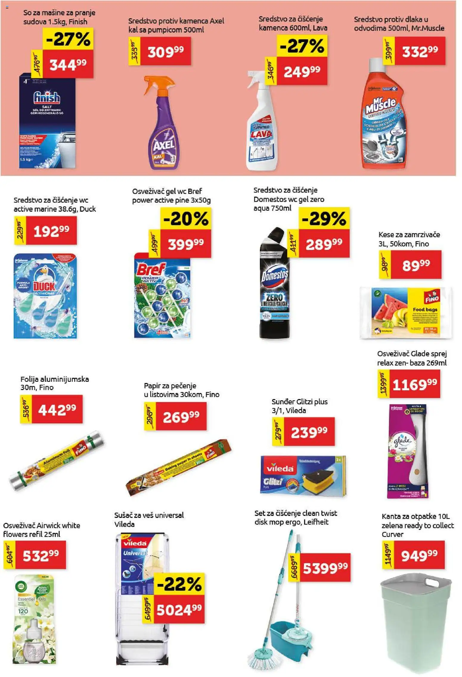 SuperVERO katalog - važi od 30.11.2025 | Strana: 24 | Proizvode: Papir za pečenje, Kupatilo, Disk, Vileda