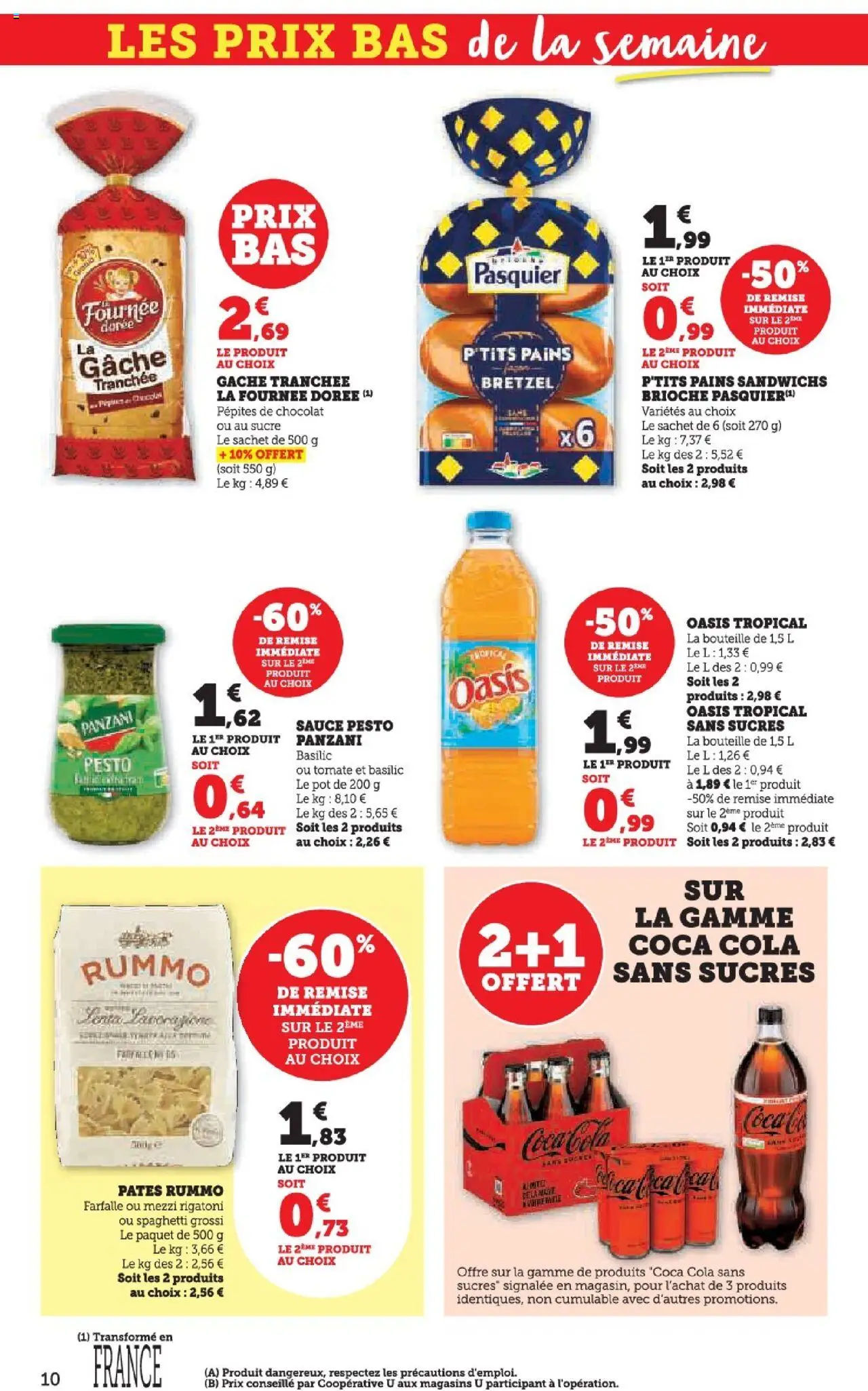  | Page: 10 | Produits: Sucre, Pesto, Coca cola, Pâtes