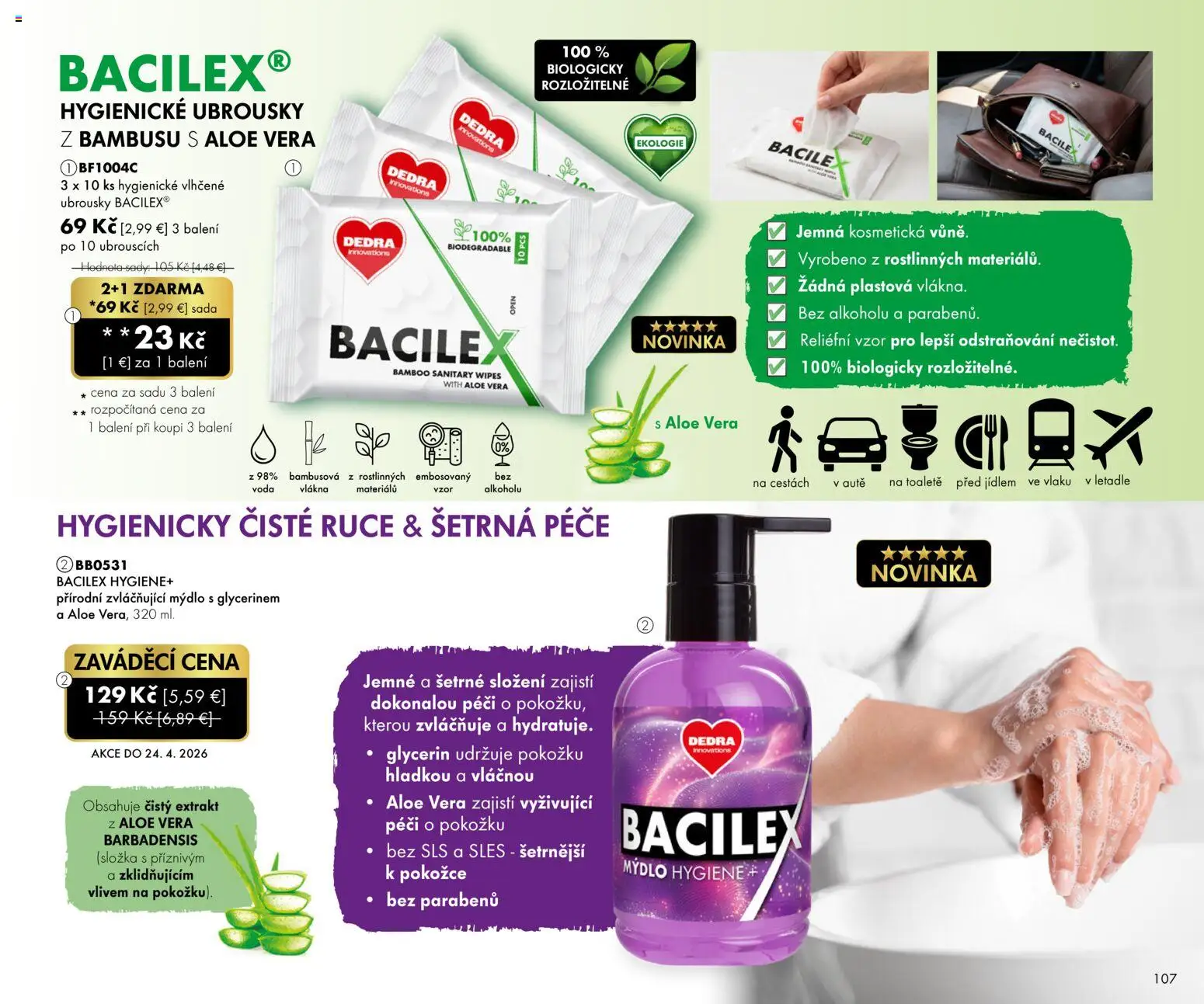 Nové Dedra akcie – leták je platný od 01.02.2026 | Strana: 7 | Produkty: Mydlo, Voda