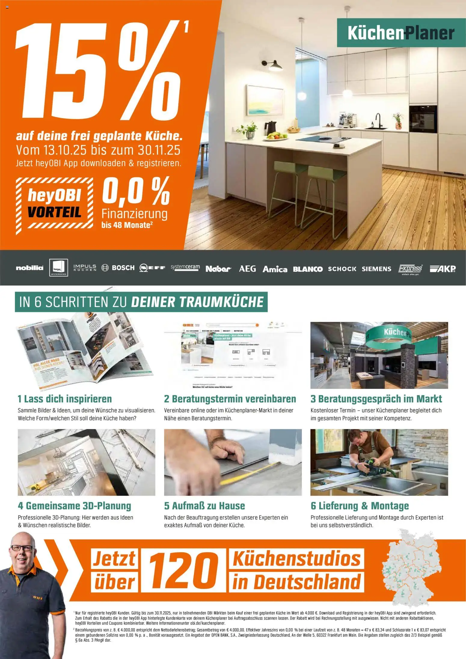 Obi Prospekt 	 – gültig ab 14.11.2025 | Seite: 22 | Produkte: Siemens, AEG, Küche, Kuchen