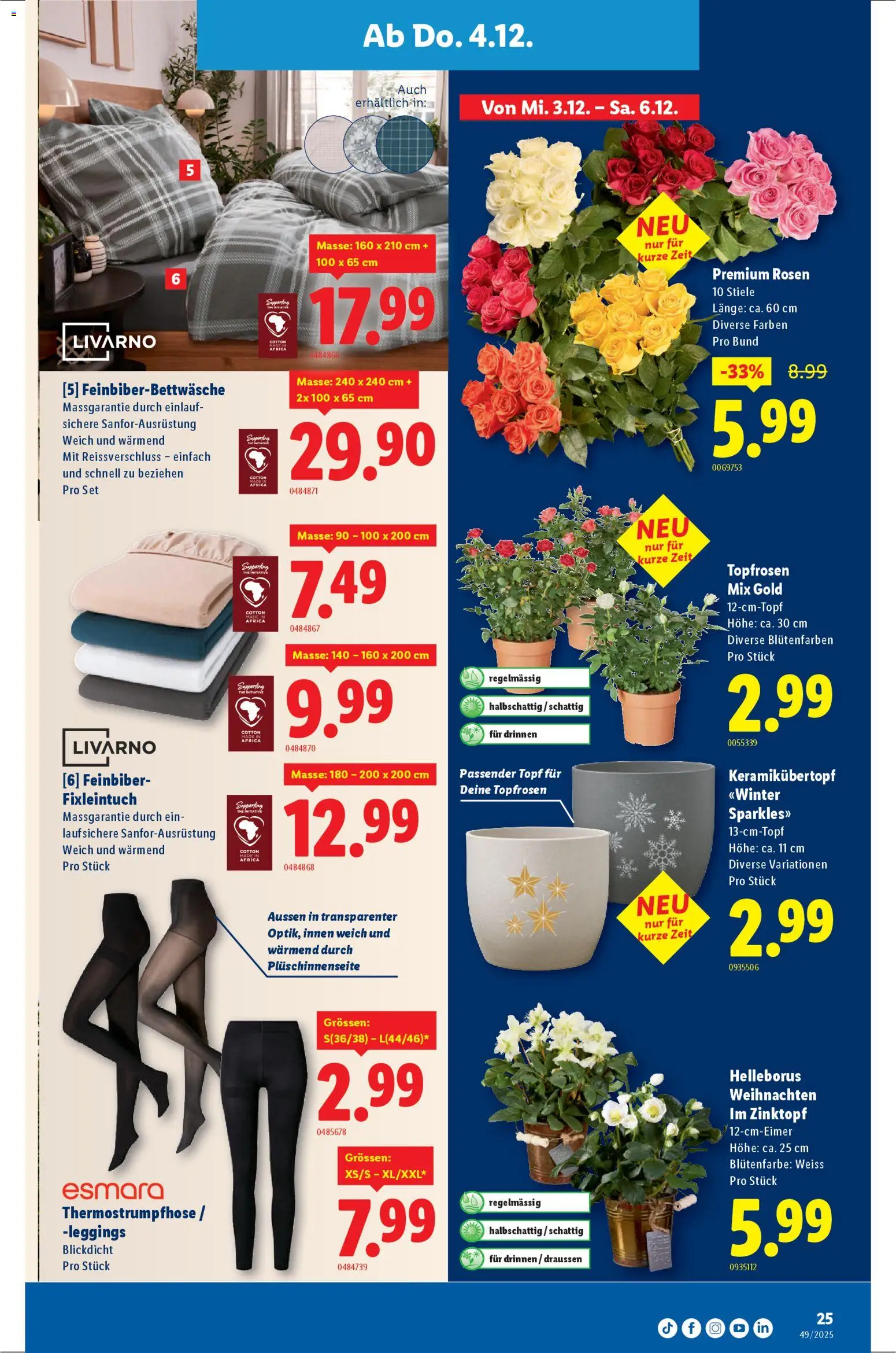 Lidl Aktionen – gültig ab 04.12.2025 | Seite: 25 | Produkte: Leggings