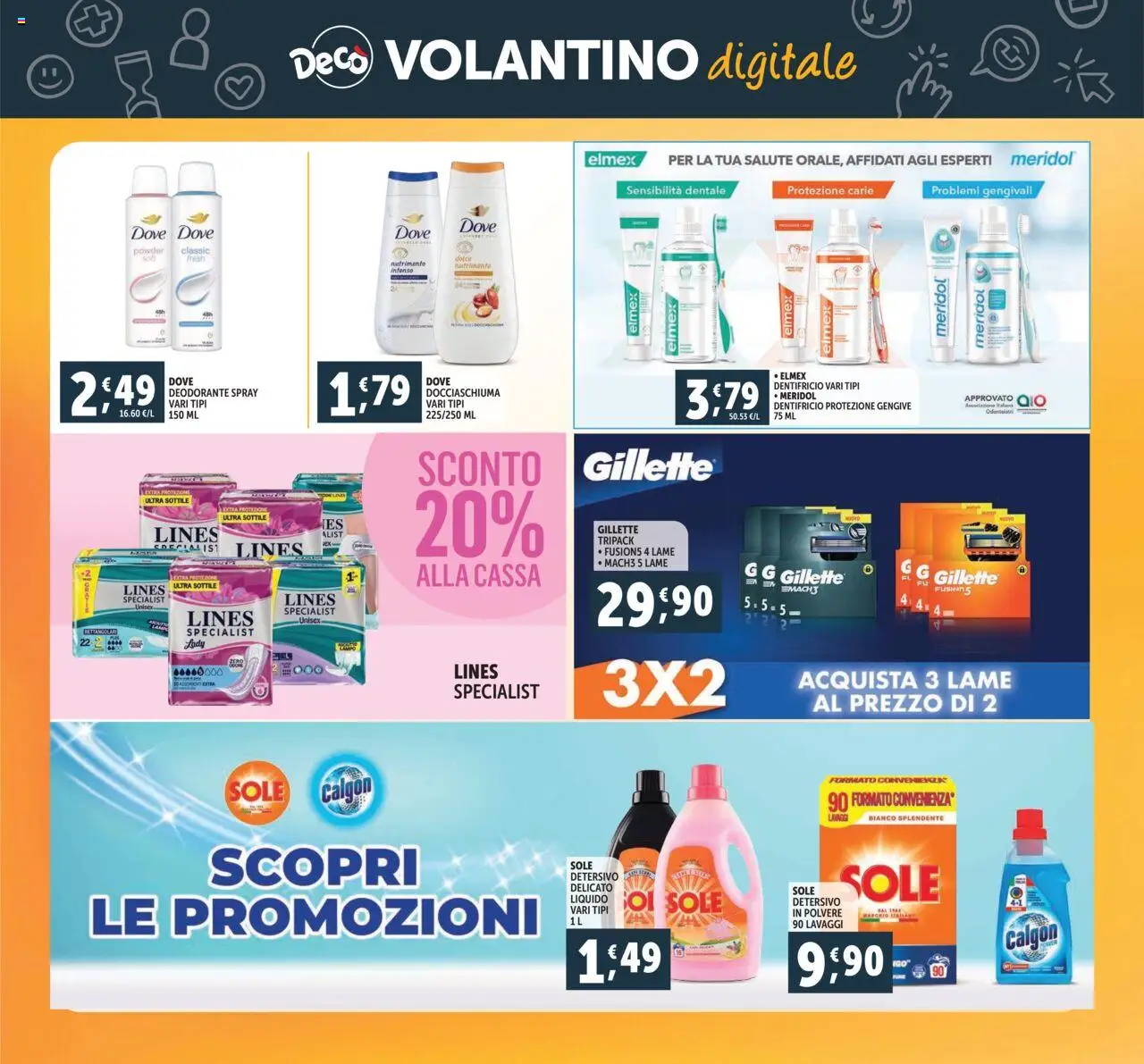 Volantino Decò del 23.09.2025 | Pagina: 30 | Prodotti: Deodorante, Dentifricio, Detersivo in polvere