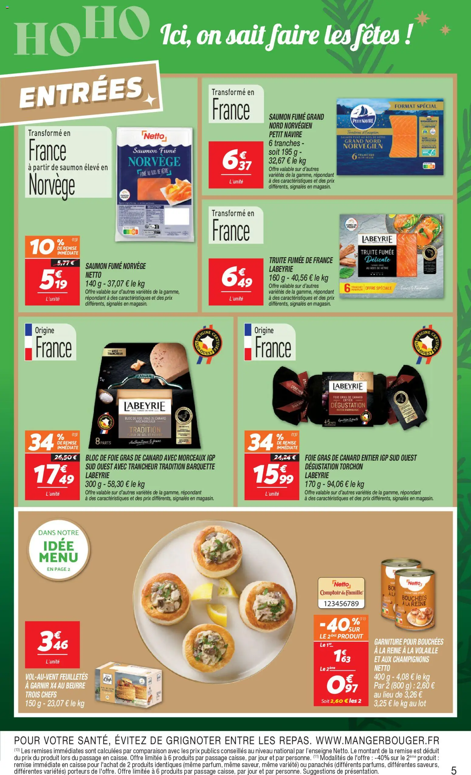 {H1} | Page: 5 | Produits: Gras de canard entier, Truite fumée, Foie gras de canard entier, Beurre