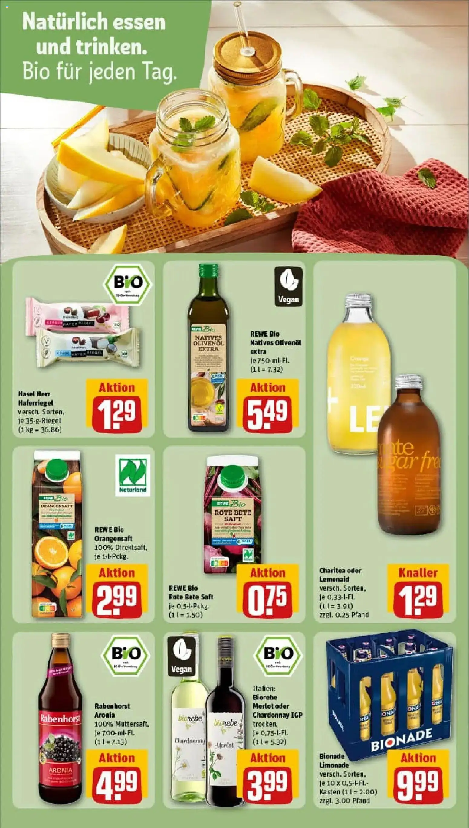 Rewe prospekt Ebsdorfergrund / Dreihausen	 – gültig ab 11.01.2026 | Seite: 21 | Produkte: Merlot, Limonade, Bionade, Saft