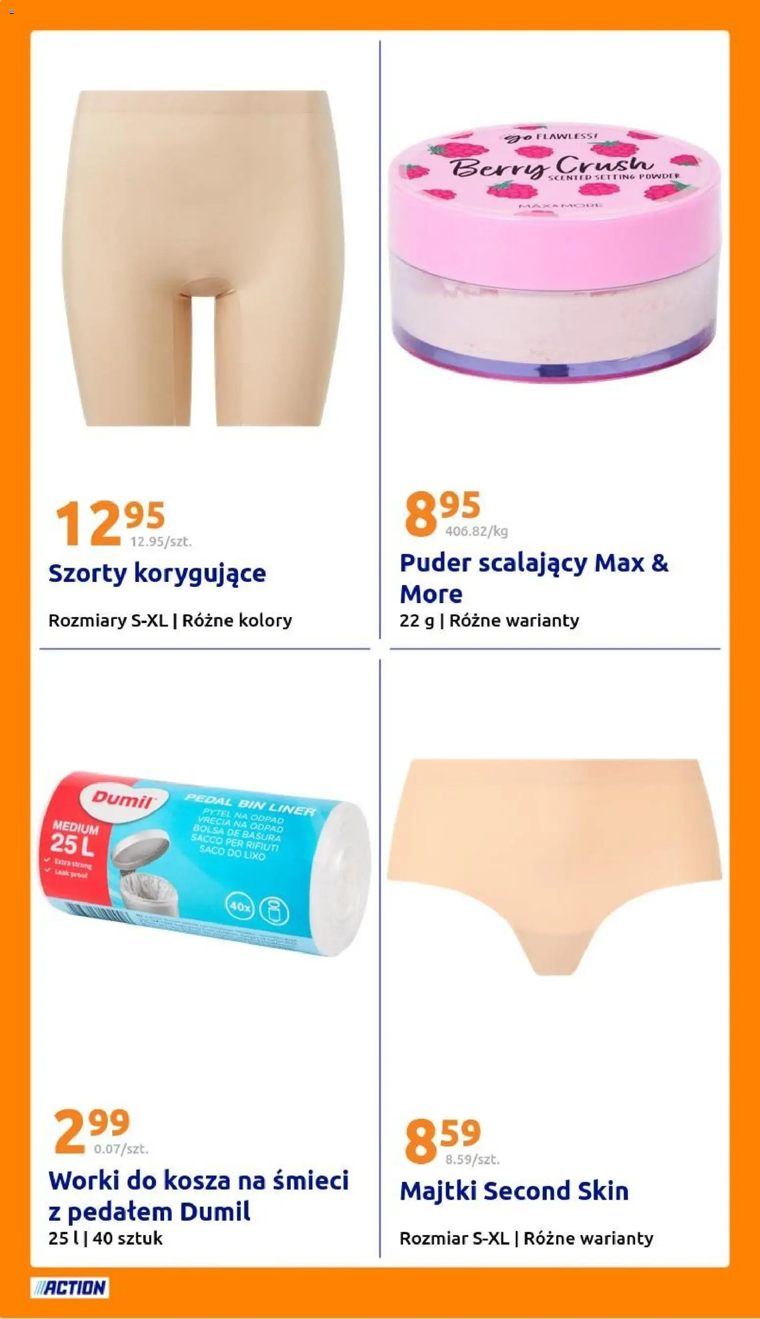 Action gazetka od 11.03.2026 | Strona: 22 | Produkty: Szorty, Majtki, Puder