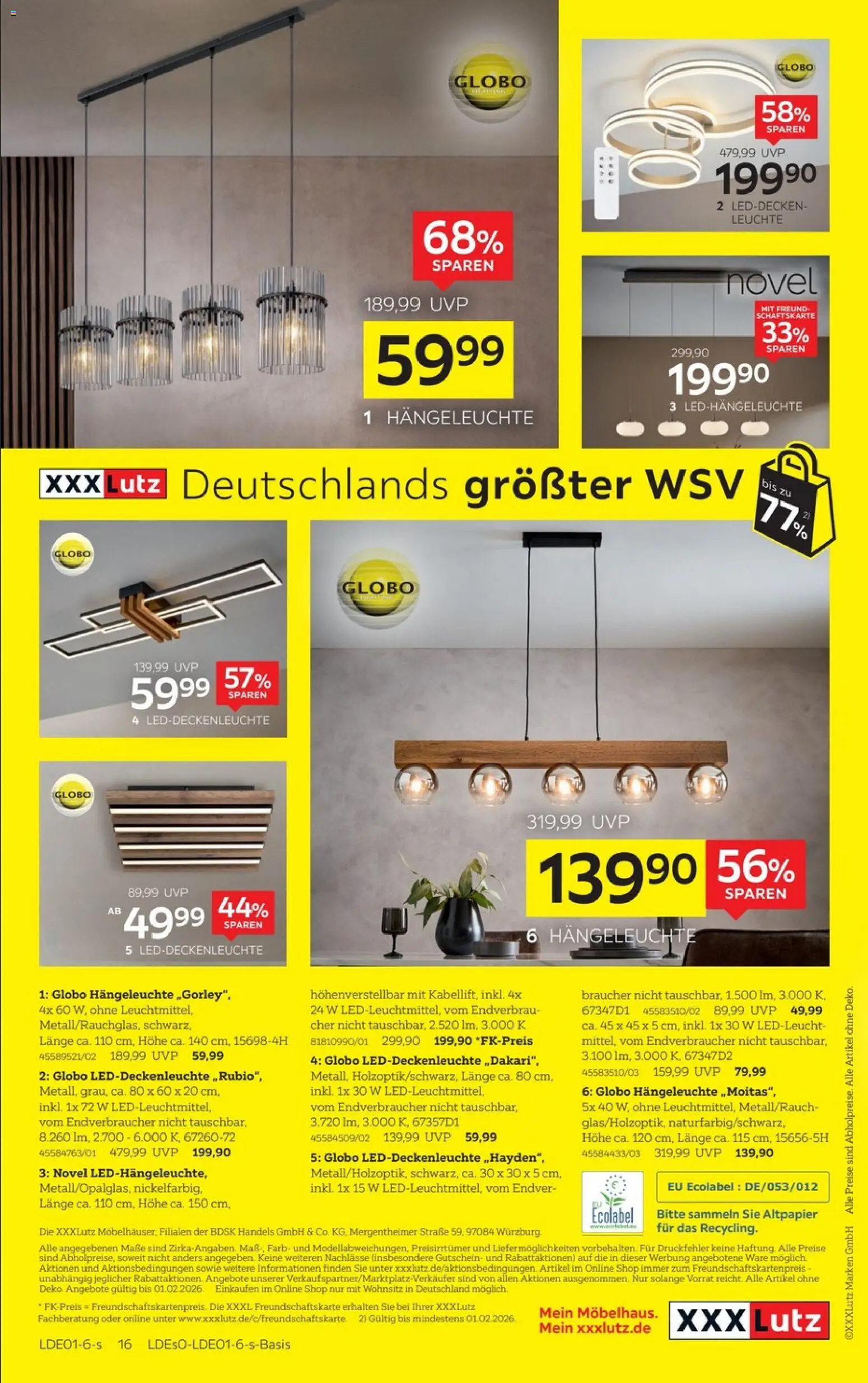 XXXL Lutz Deutschlands größter WSV – gültig ab 18.01.2026 | Seite: 20