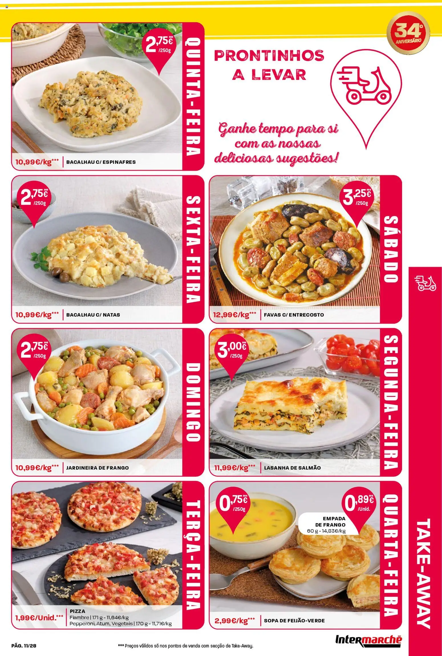 Intermarché Folheto Contact │ válido de 23.10.2025 | Página: 11 | Produtos: Espinafres, Favas, Lasanha, Natas