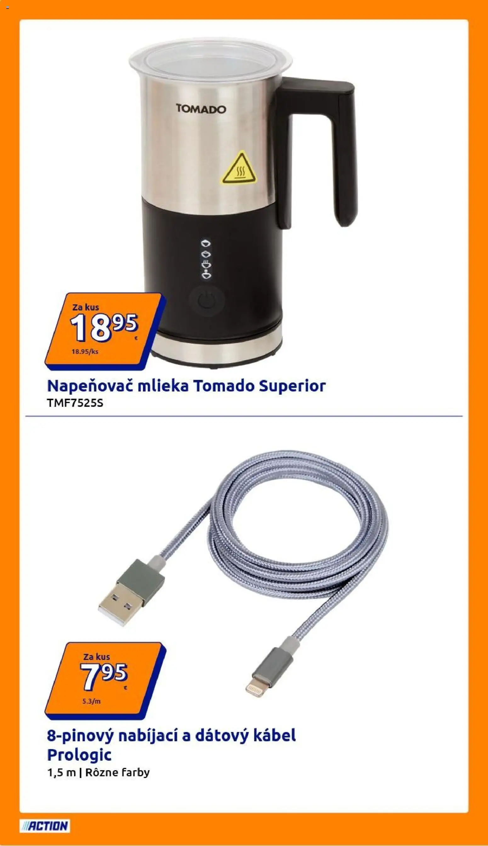 Nové Action akcie – leták je platný od 11.03.2026 | Strana: 26 | Produkty: Napeňovač, Napeňovač mlieka, Kábel