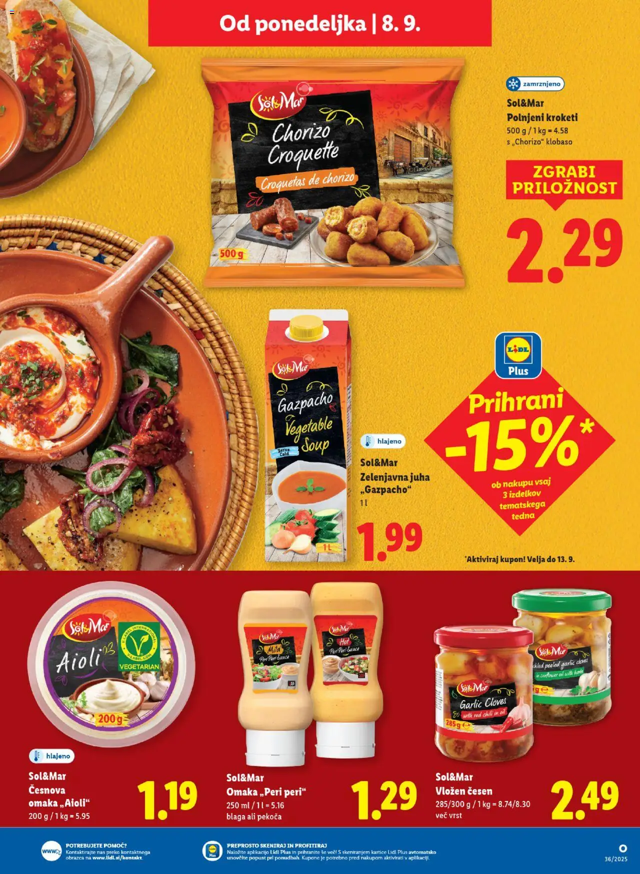 Novi Lidl katalog ponudbe – veljaven od 04.09.2025 | Stran: 43 | Izdelki: Juha, Omaka, Sol, Sal