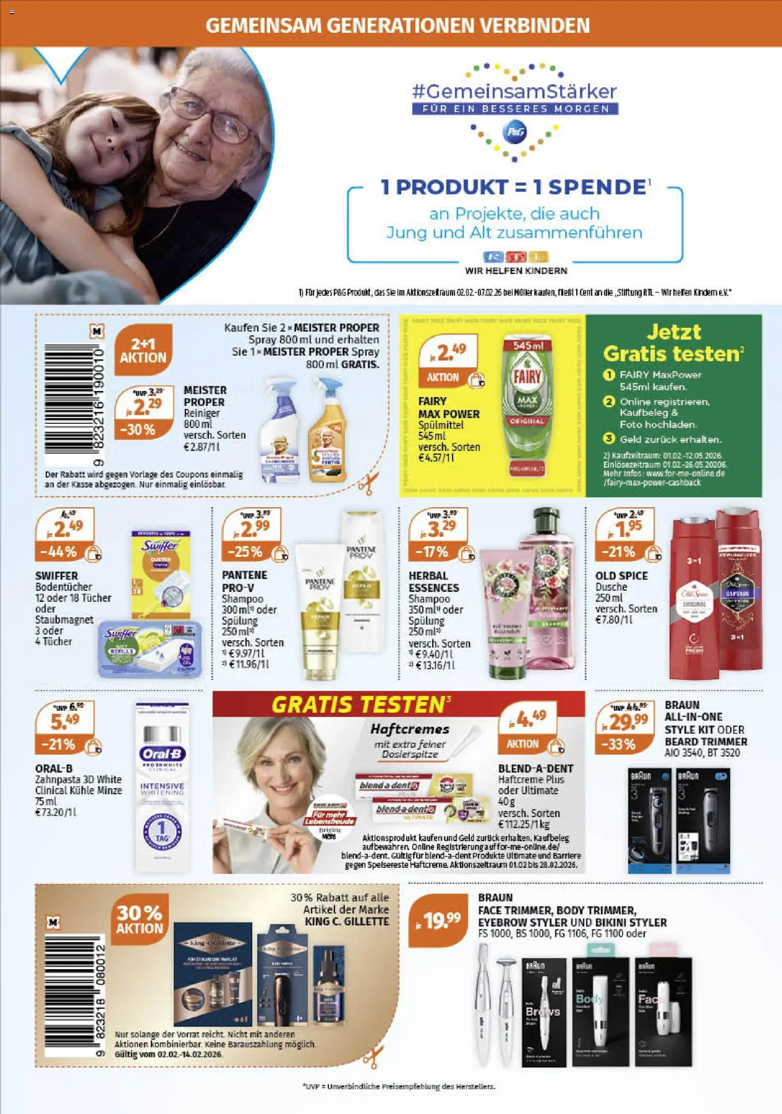 Müller Prospekt 	 – gültig ab 02.02.2026 | Seite: 26 | Produkte: Shampoo, Spülung, Shower Gel, Swiffer