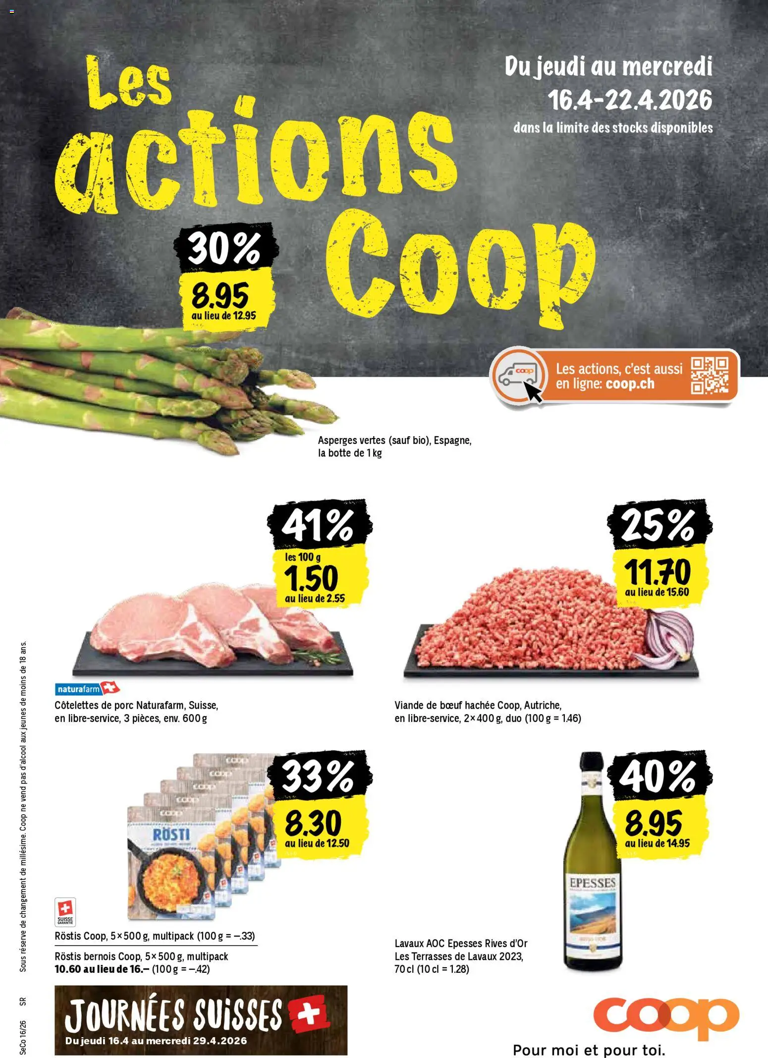 Coop aktionen FR – gültig ab 16.04.2026 | Seite: 1