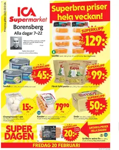 ICA Supermarket - Borensberg - Förhandsvisning av reklamblad från butik ICA Supermarket aktuell från 16.02.2026