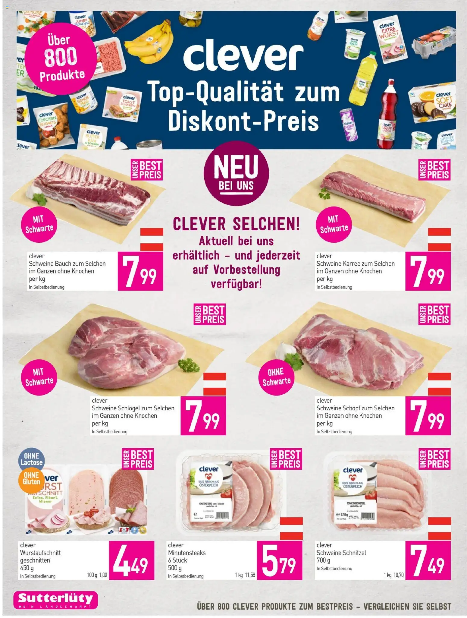 Sutterlüty Flugblatt gültig ab 20.11.2025 | Seite: 10 | Produkte: Gemüse, Wurst, Butter, Käse
