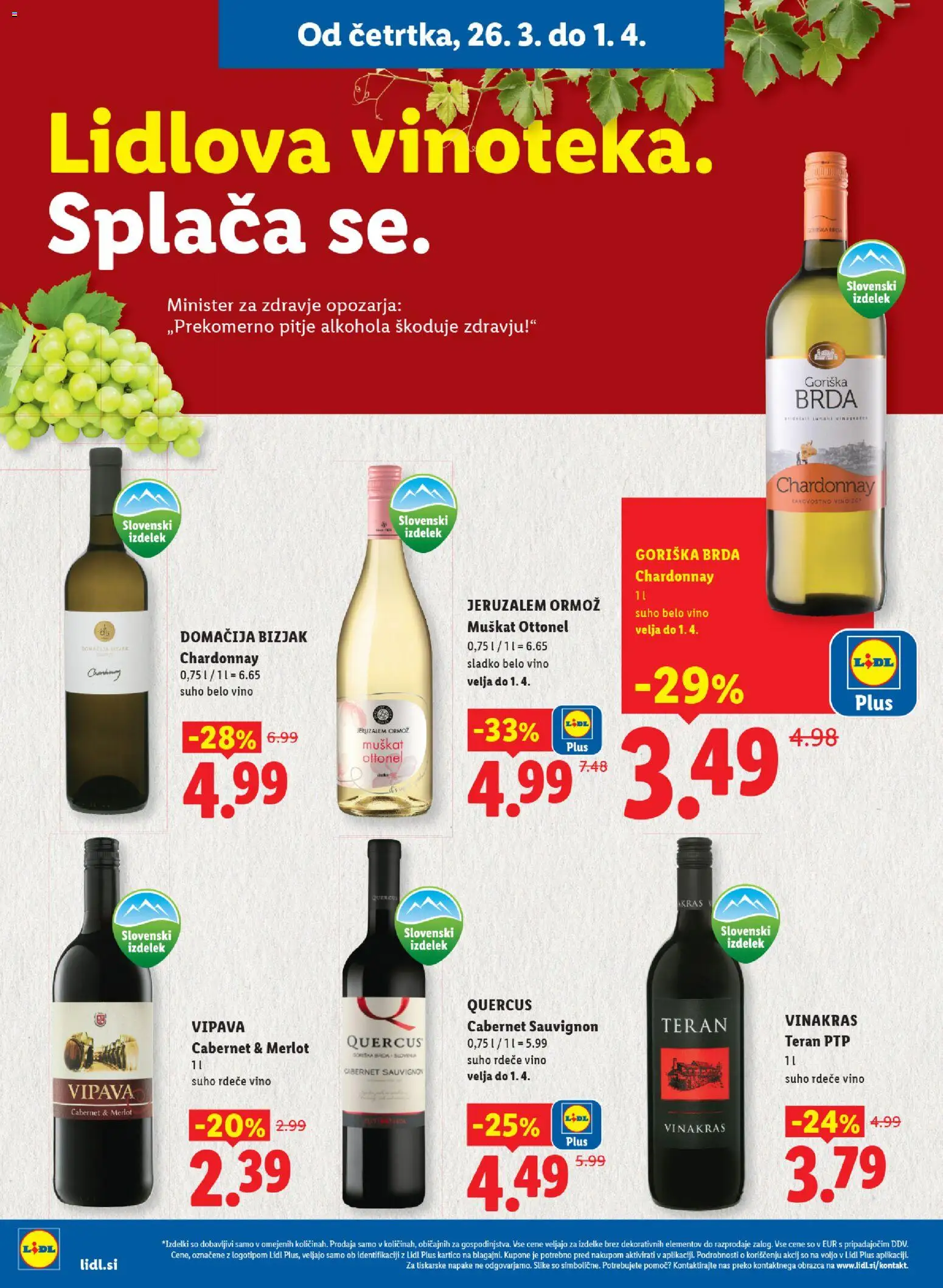 Novi Lidl katalog ponudbe – veljaven od 26.03.2026 | Stran: 14 | Izdelki: Vino