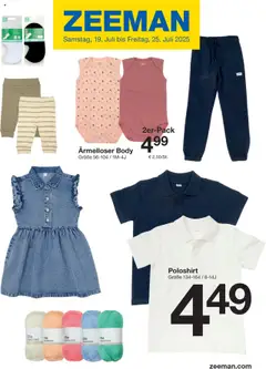 Zeeman Prospekt 	 gültig ab dem 19.07.2025