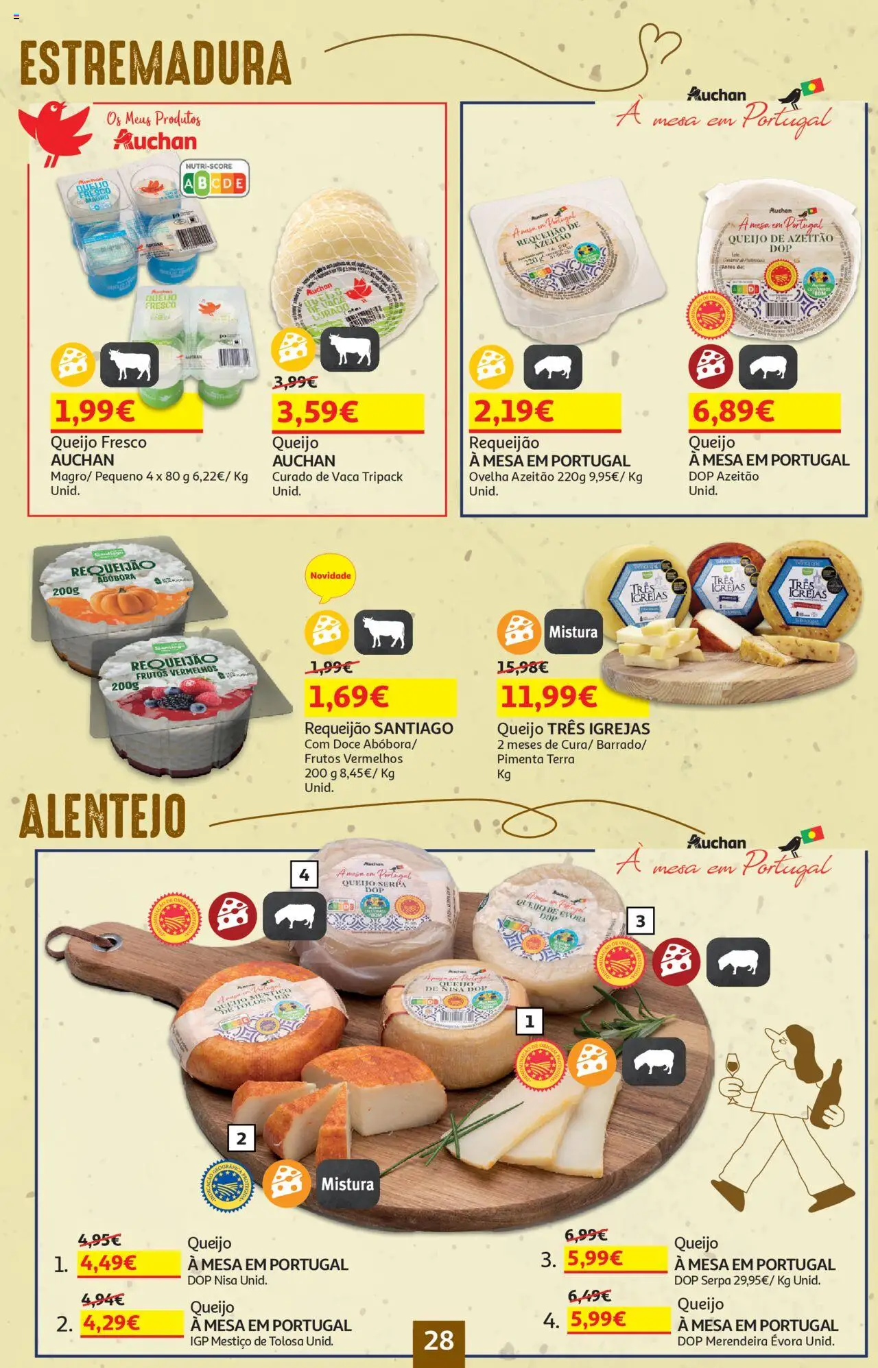 Auchan - Vinhos │ válido de 18.09.2025 | Página: 28 | Produtos: Pimenta, Mesa, Queijo, Abóbora