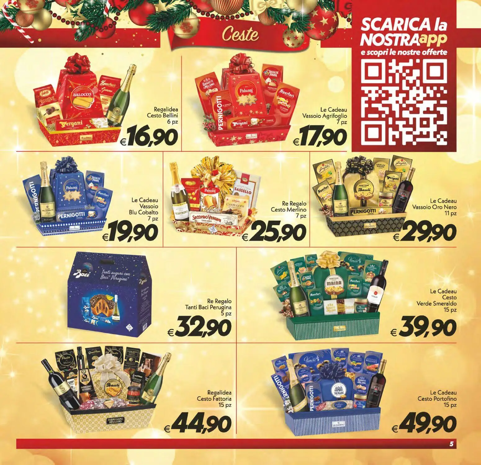 Volantino SuperConveniente del 16.12.2025 | Pagina: 5 | Prodotti: Panettone, Parmigiano reggiano, Parmigiano, Vassoio