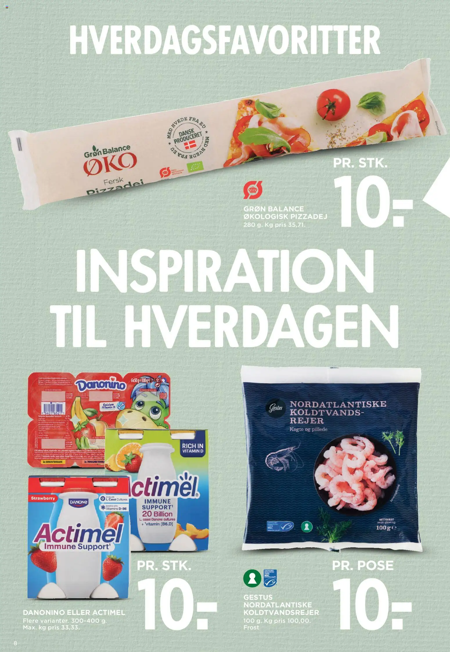 Meny tilbudsavis – gyldig fra 09.01.2026 | Side: 14 | Produkter: Pizzadej, Rejer