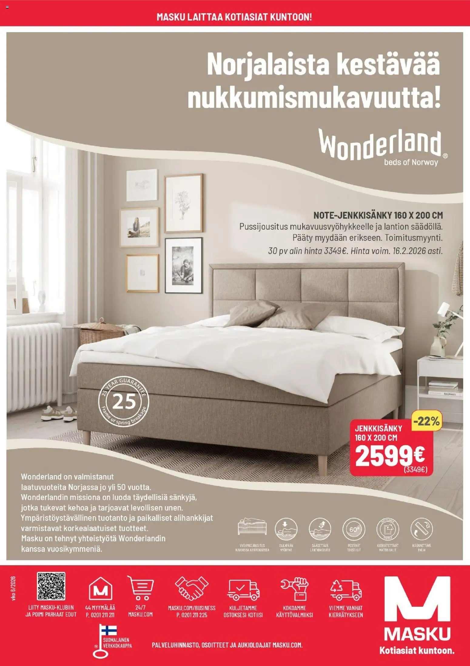 Masku tarjoukset – voimassa 03.02.2026 alkaen | Sivu: 16 | Tuotteet: Jenkkisänky