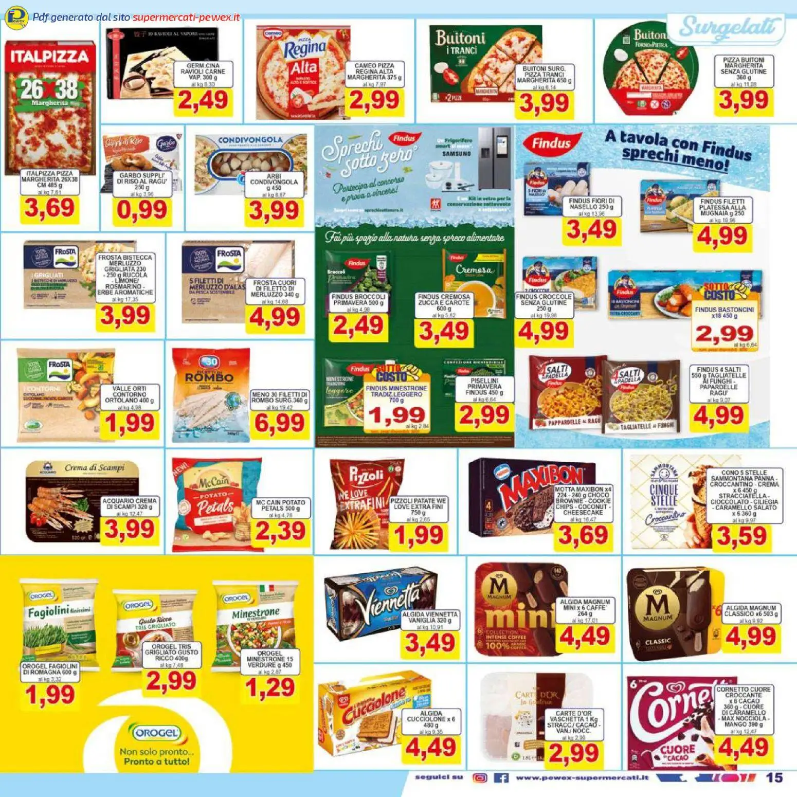 Volantino Pewex del 06.12.2025 | Pagina: 15 | Prodotti: Rosmarino, Carote, Broccoli, Nasello