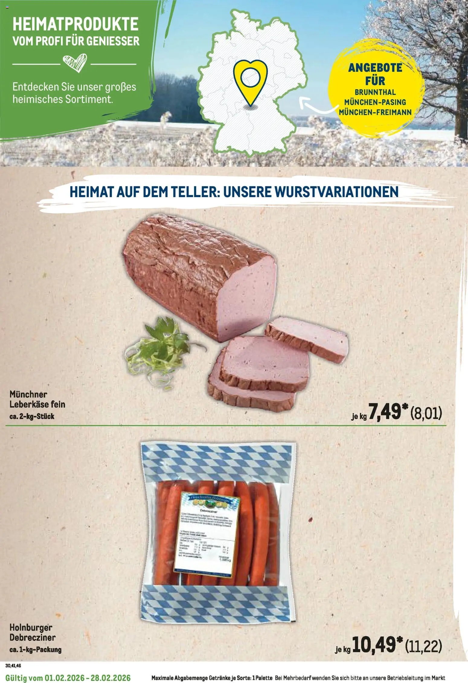 Metro Regionaler Flyer – gültig ab 01.02.2026 | Seite: 86 | Produkte: Leberkase