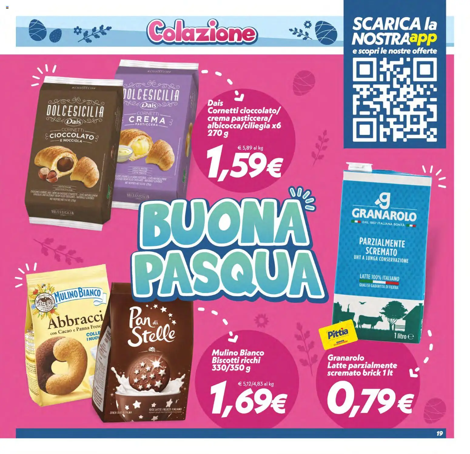 Volantino SuperConveniente del 27.03.2026 | Pagina: 19 | Prodotti: Crema, Biscotti, Latte, Latte parzialmente scremato