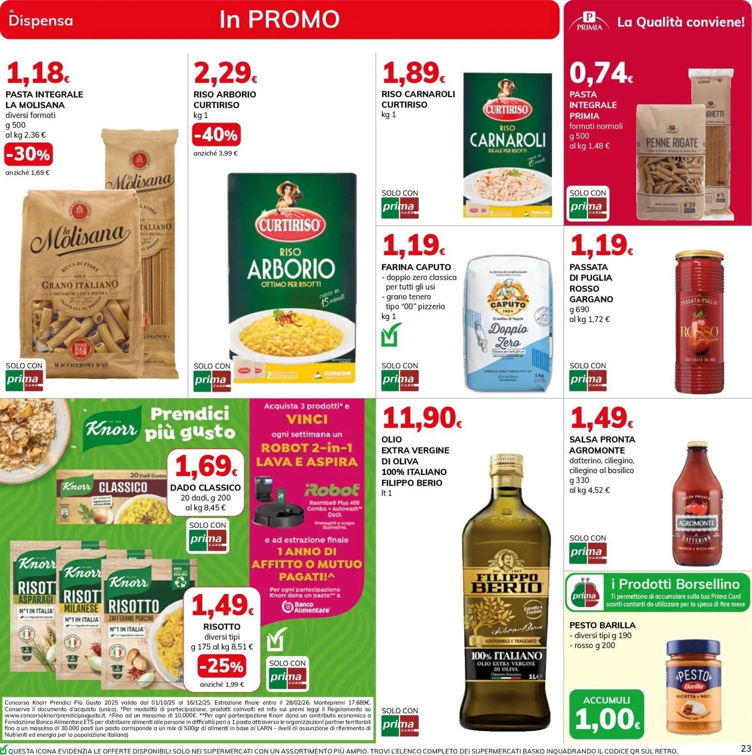 Volantino Basko del 11.11.2025 | Pagina: 23 | Prodotti: Salsa, Olio, Farina, Olio extra vergine