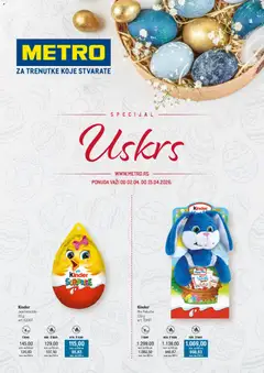 Metro katalog Uskrs - pregled Metro kataloga - važi od 02.04.2026