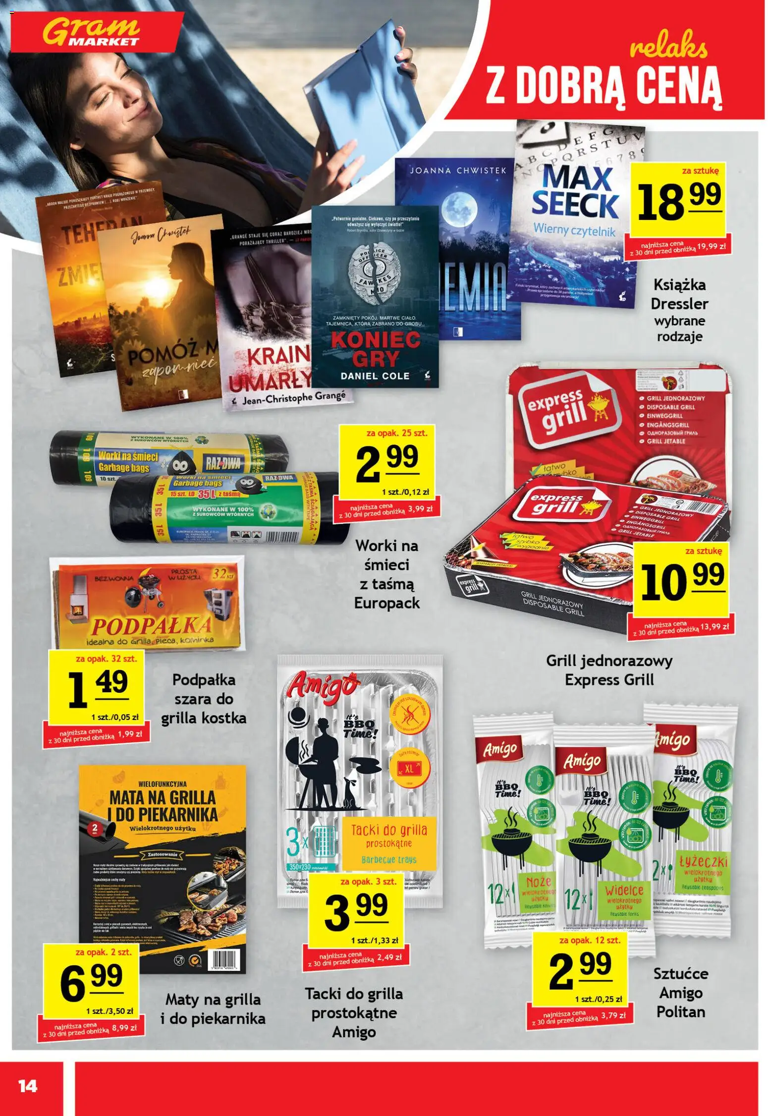Gram Market gazetka od 29.04.2026 | Strona: 14 | Produkty: Grill, Róż, Grill jednorazowy, Sztućce