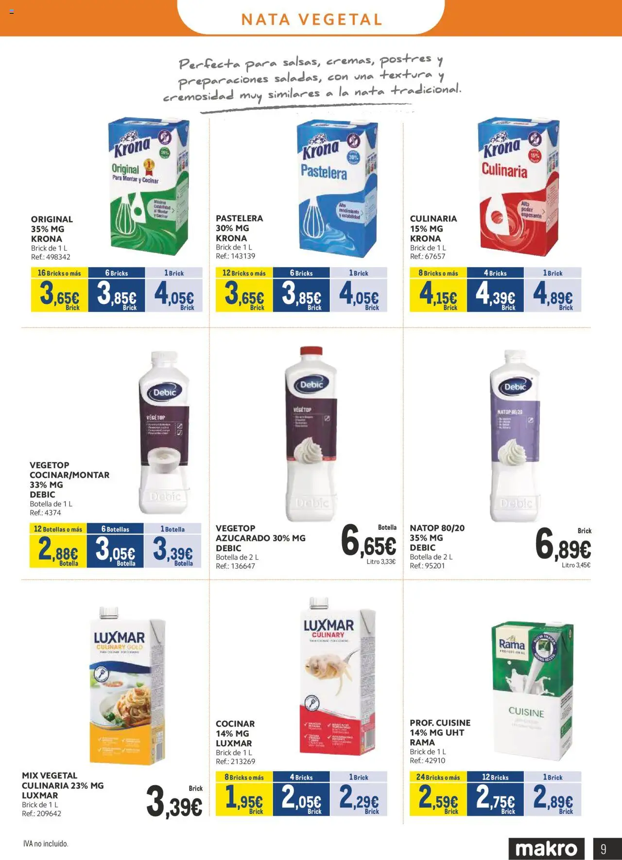 Makro - Lácteos Cataluña │ válido desde el 06.10.2025 | Página: 9