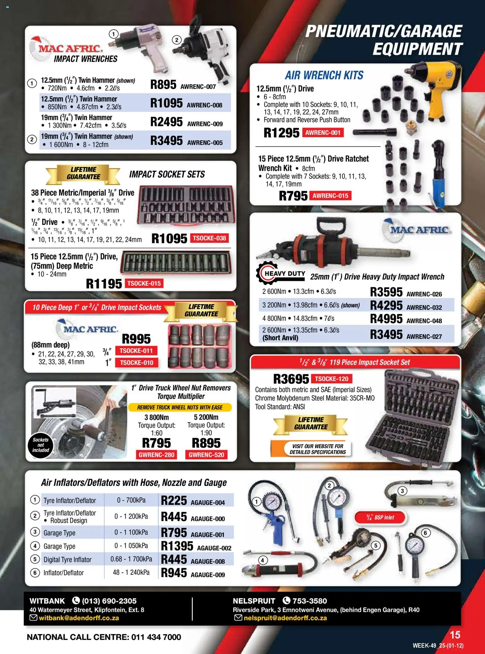 New Adendorff catalogue – valid from 01.12.2025 | Page: 17 | Products: Socket set, Wrench, Socket, Nuts
