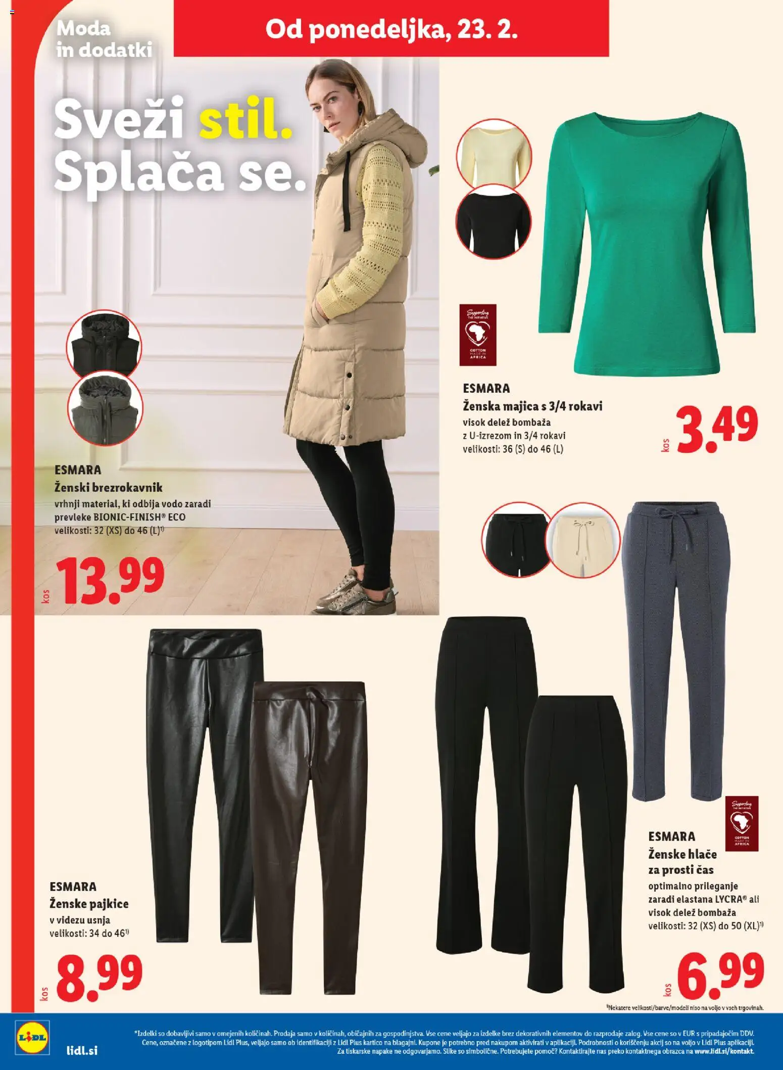 Novi Lidl katalog ponudbe – veljaven od 19.02.2026 | Stran: 69 | Izdelki: Pajkice, Majica, Brezrokavnik, Hlace