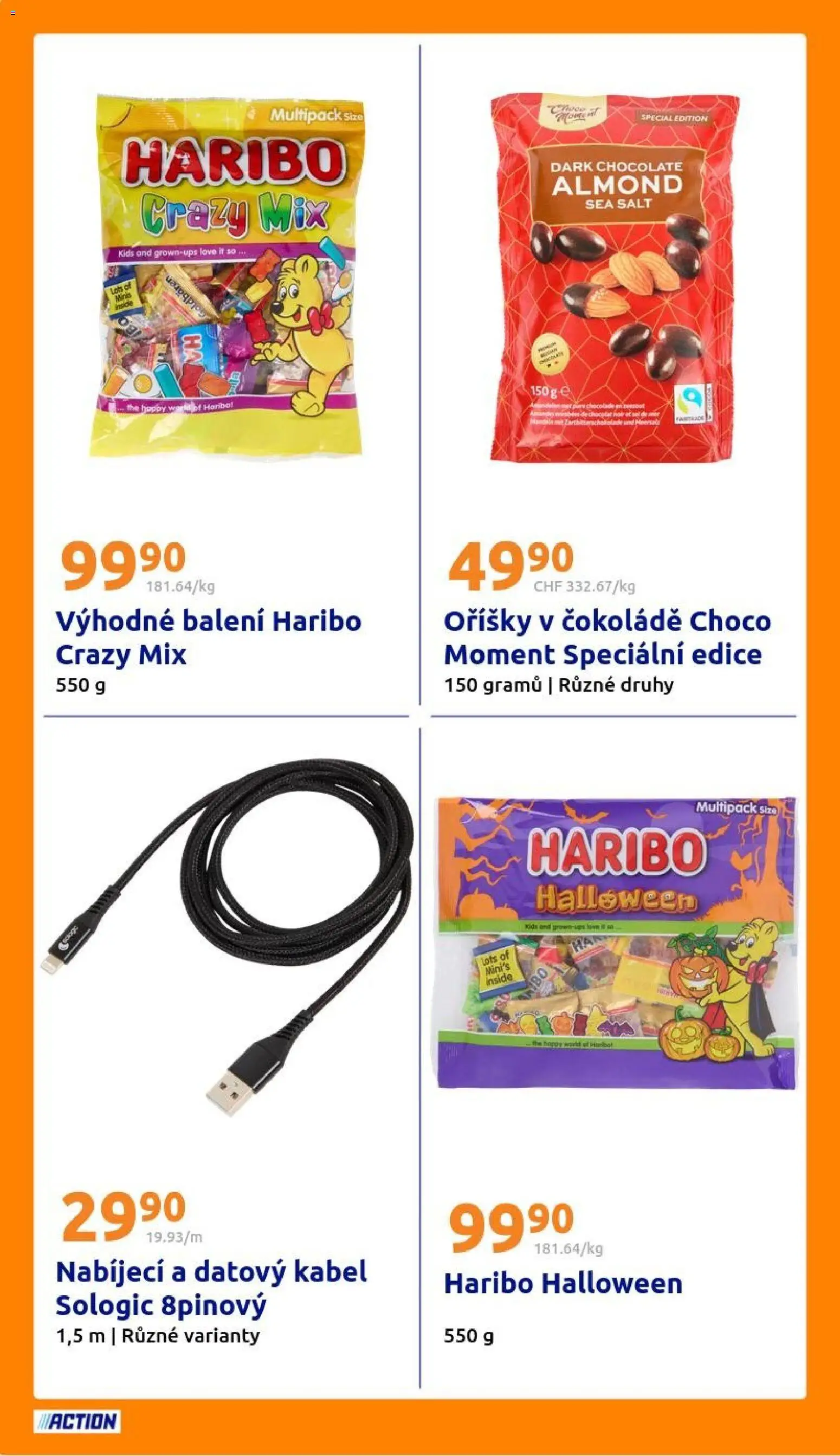 Action leták od 29.10.2025 | Strana: 26 | Produkty: Haribo, Kabel, Oříšky, Oříšky v čokoládě