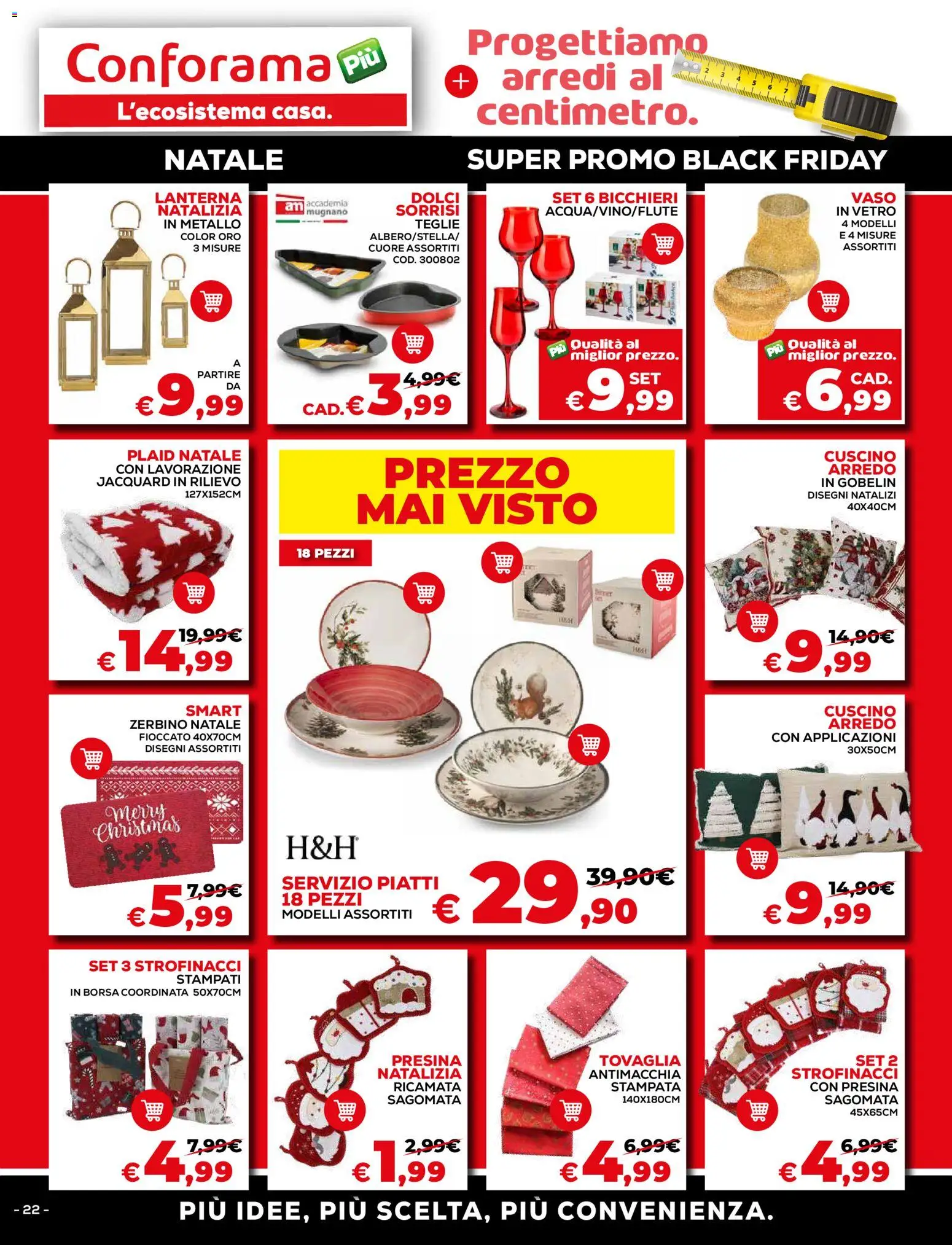 Volantino Conforama del 15.11.2025 | Pagina: 22 | Prodotti: Plaid, Borsa, Cuscino, Zerbino