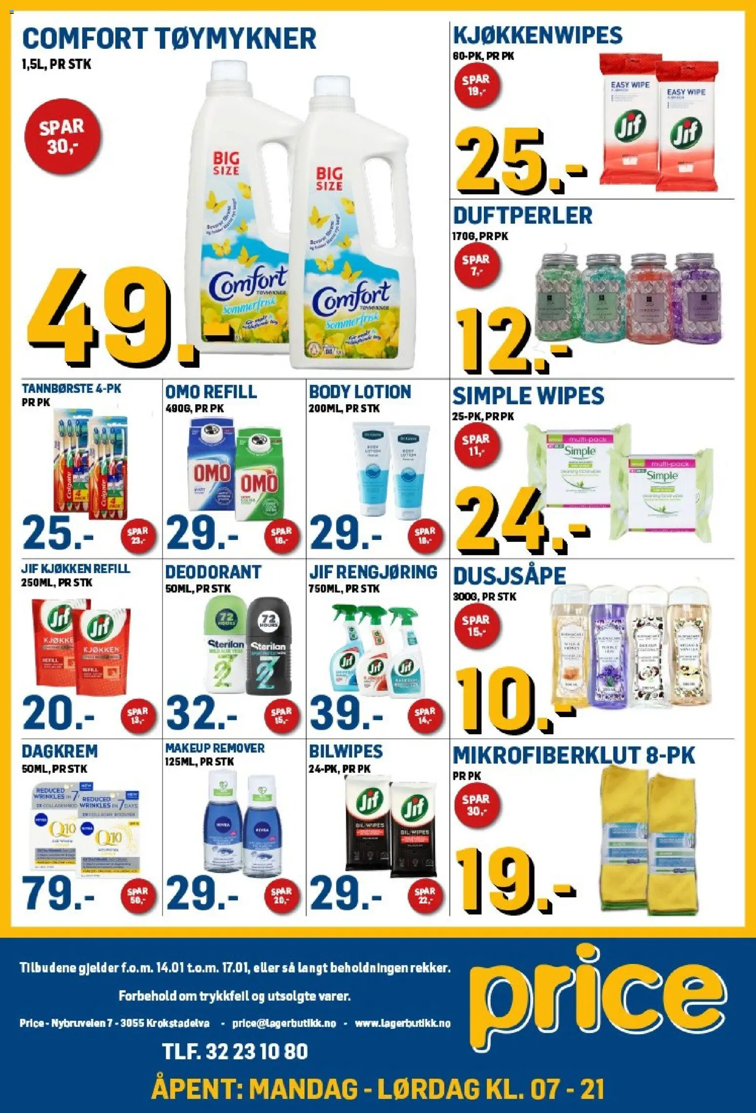 {H1} | Side: 4 | Produkter: Tannbørste, Body, Dagkrem, Body Lotion