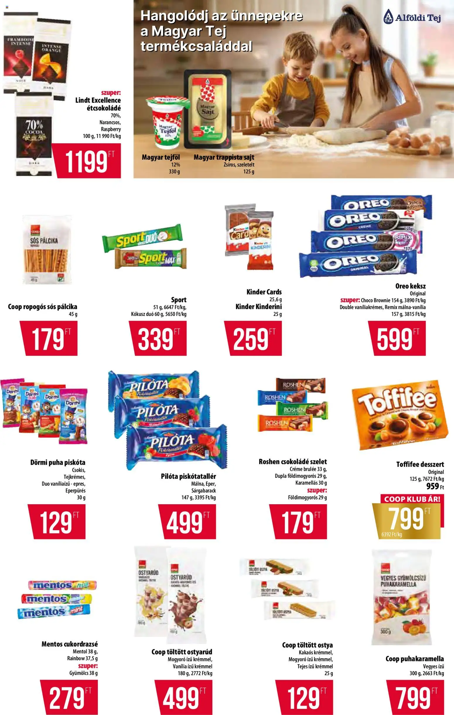 COOP Szolnok akciós ujság - amely érvényes a következő dátumtól: 30.10.2025 | Oldal: 9 | Termékek: Gyümölcs, Mogyoró, Tej, Brownie