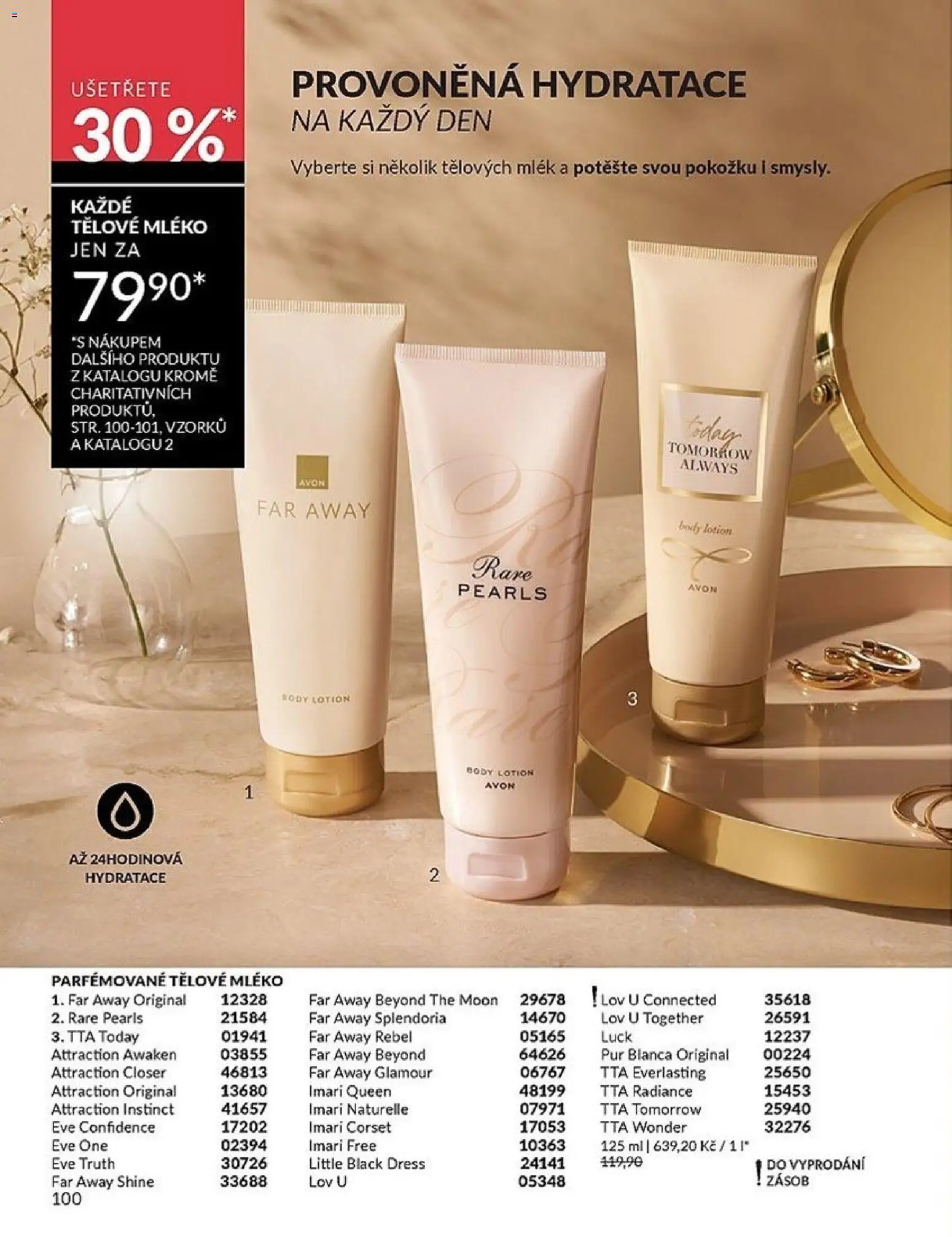 Avon katalog 1/2026 od 01.01.2026 | Strana: 100 | Produkty: Tělové mléko, Mléko, Body