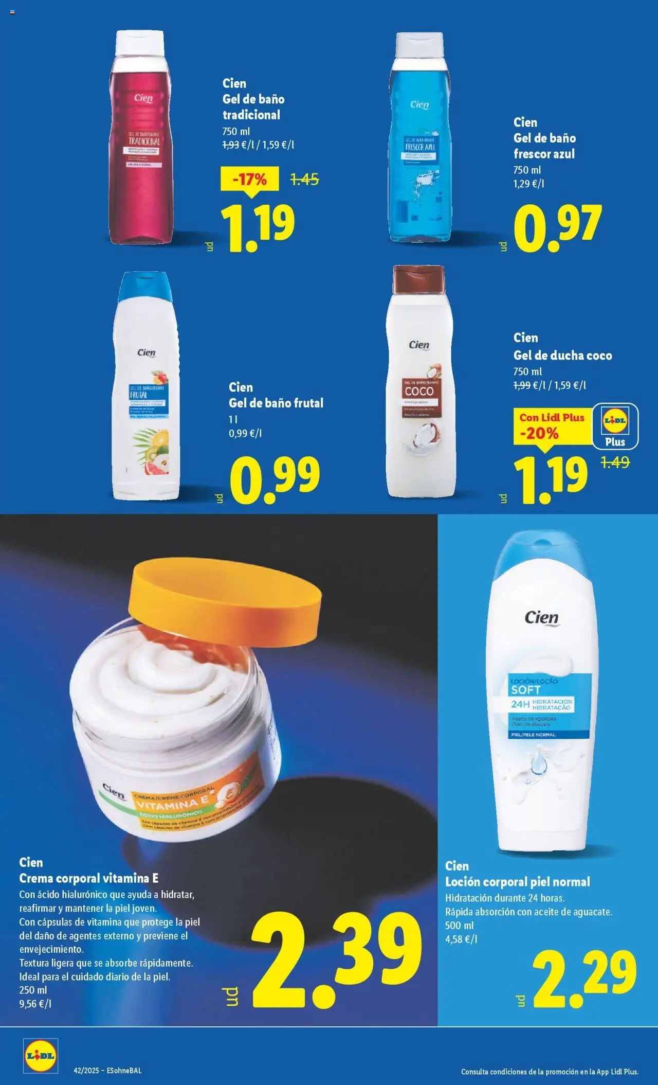 Lidl catálogo BCN │ válido desde el 13.10.2025 | Página: 28 | Productos: Gel de baño, Τυρόπιτα, Crema, Baño