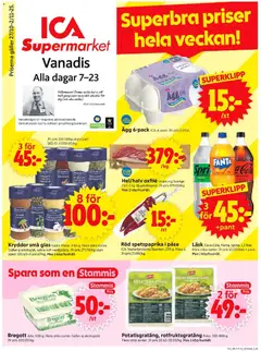 ICA Supermarket - Stockholm - Förhandsvisning av reklamblad från butik ICA Supermarket aktuell från 27.10.2025