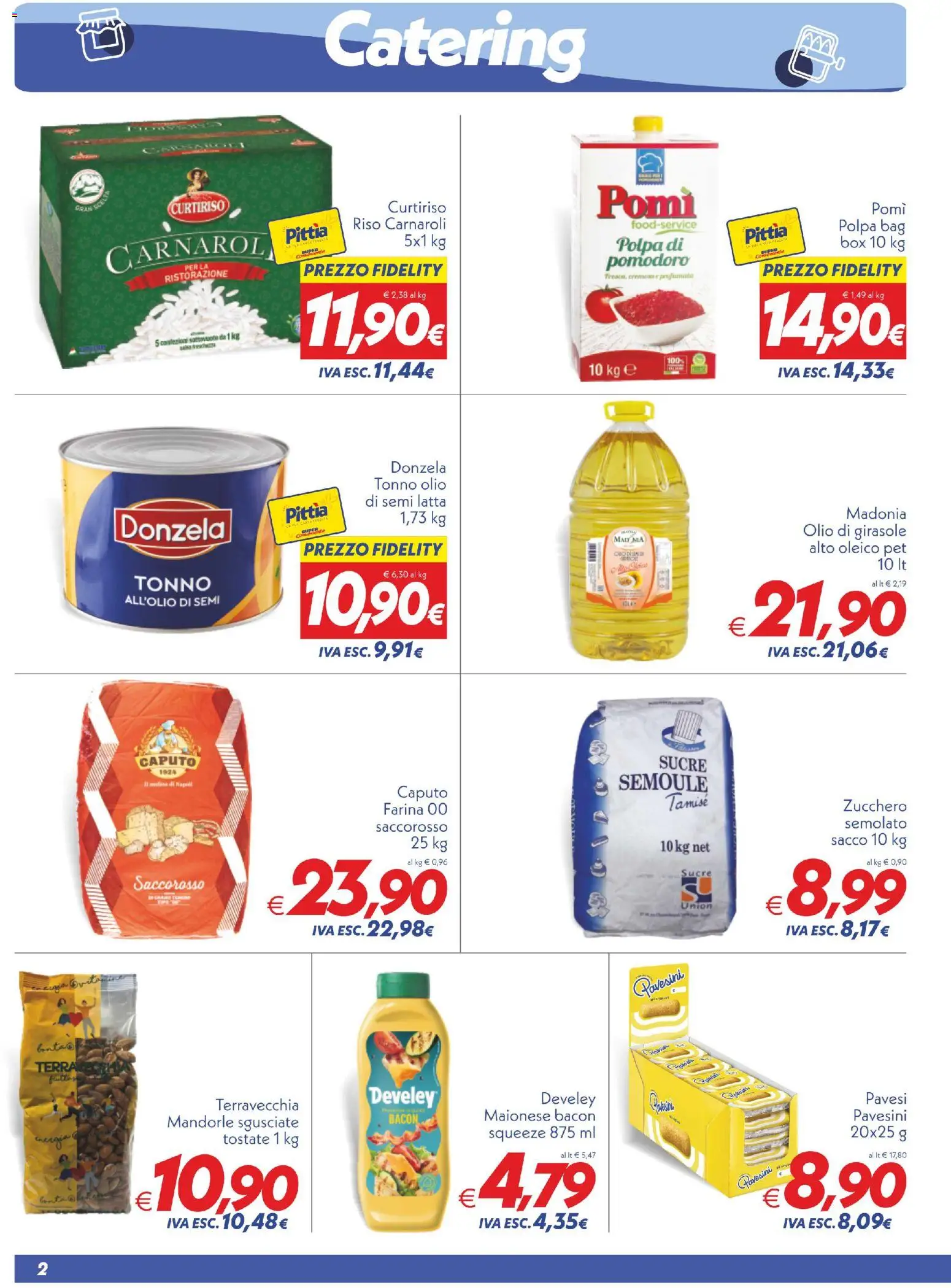 Volantino SuperConveniente del 23.01.2026 | Pagina: 2 | Prodotti: Olio, Farina, Mandorle, Tonno