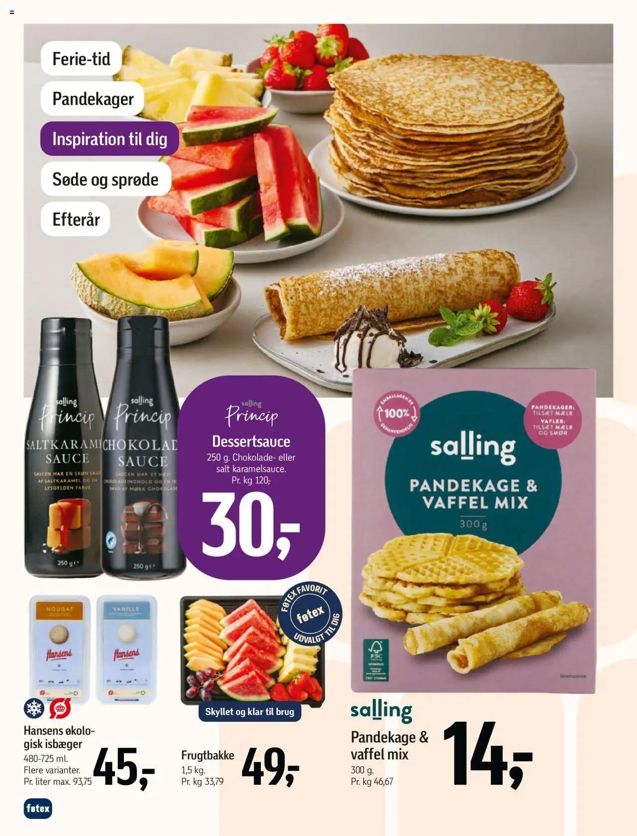 Føtex tilbudsavis – gyldig fra 10.10.2025 | Side: 14 | Produkter: Smør, Chokolade, Vafler, Nougat