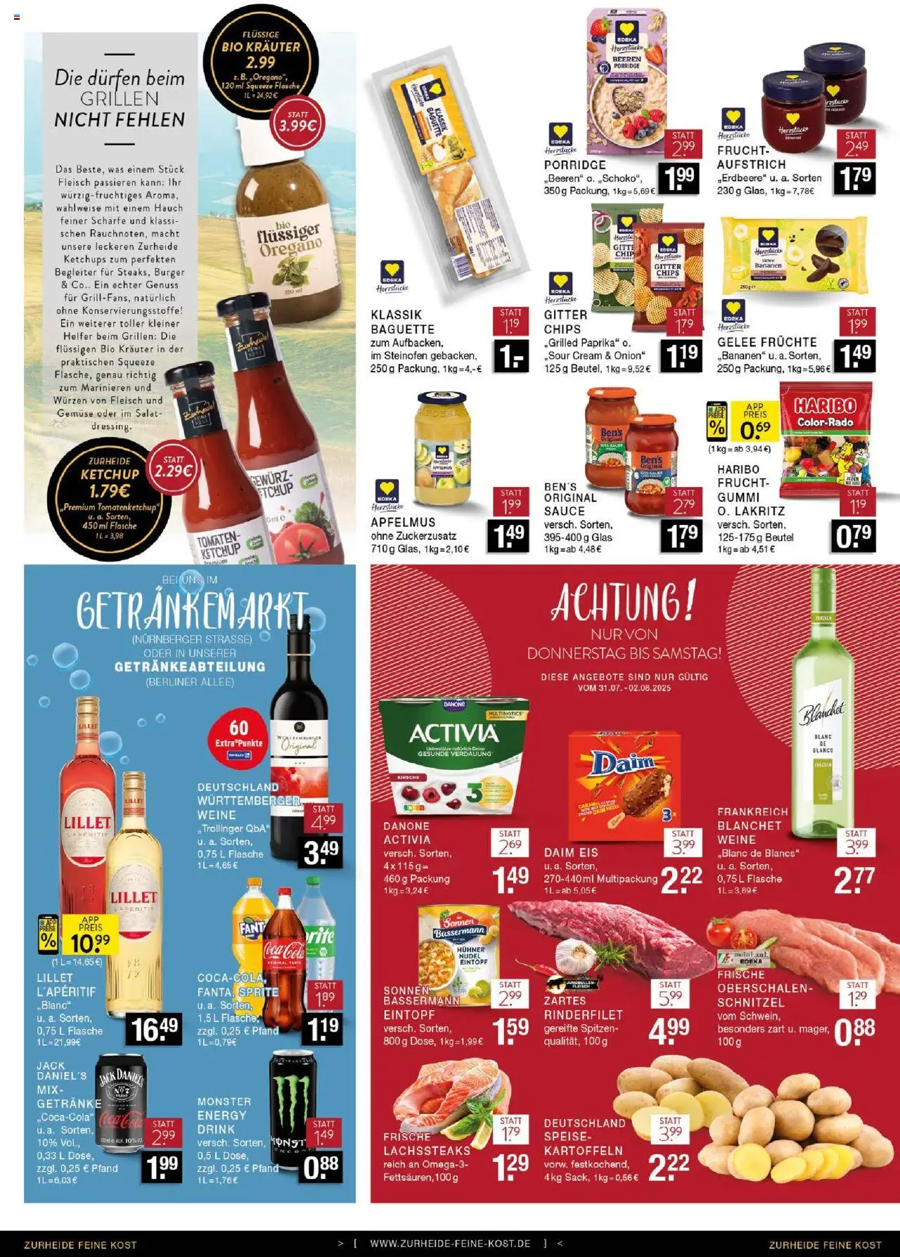 Edeka Zurheide Prospekt 	 - gültig ab dem 28.07.2025 | Seite: 8 | Produkte: Activia, Sprite, Energy, Kartoffeln