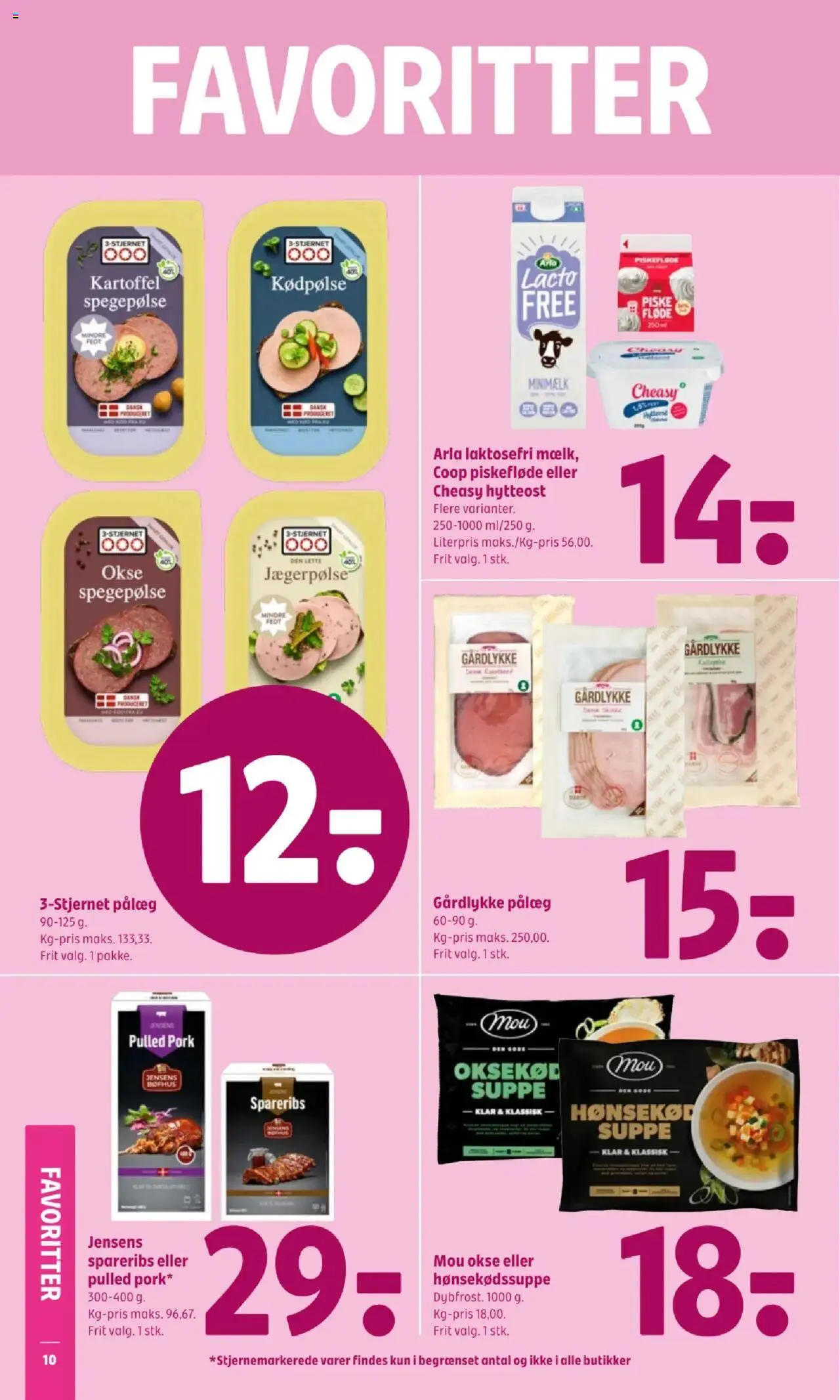 Coop 365 tilbudsavis – gyldig fra 18.09.2025 | Side: 10 | Produkter: Oksekød, Hytteost, Pålæg, Spegepølse