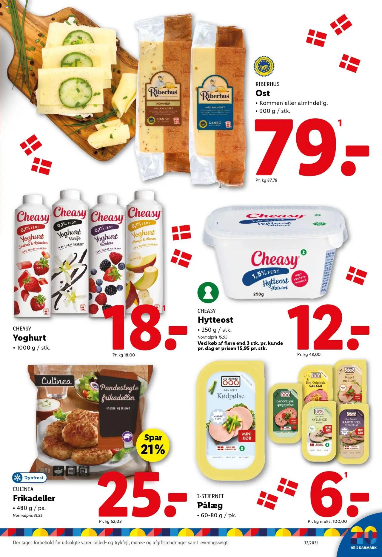 Lidl tilbudsavis – gyldig fra 11.09.2025 | Side: 19 | Produkter: Rabarber, Yoghurt, Pålæg, Spegepølse