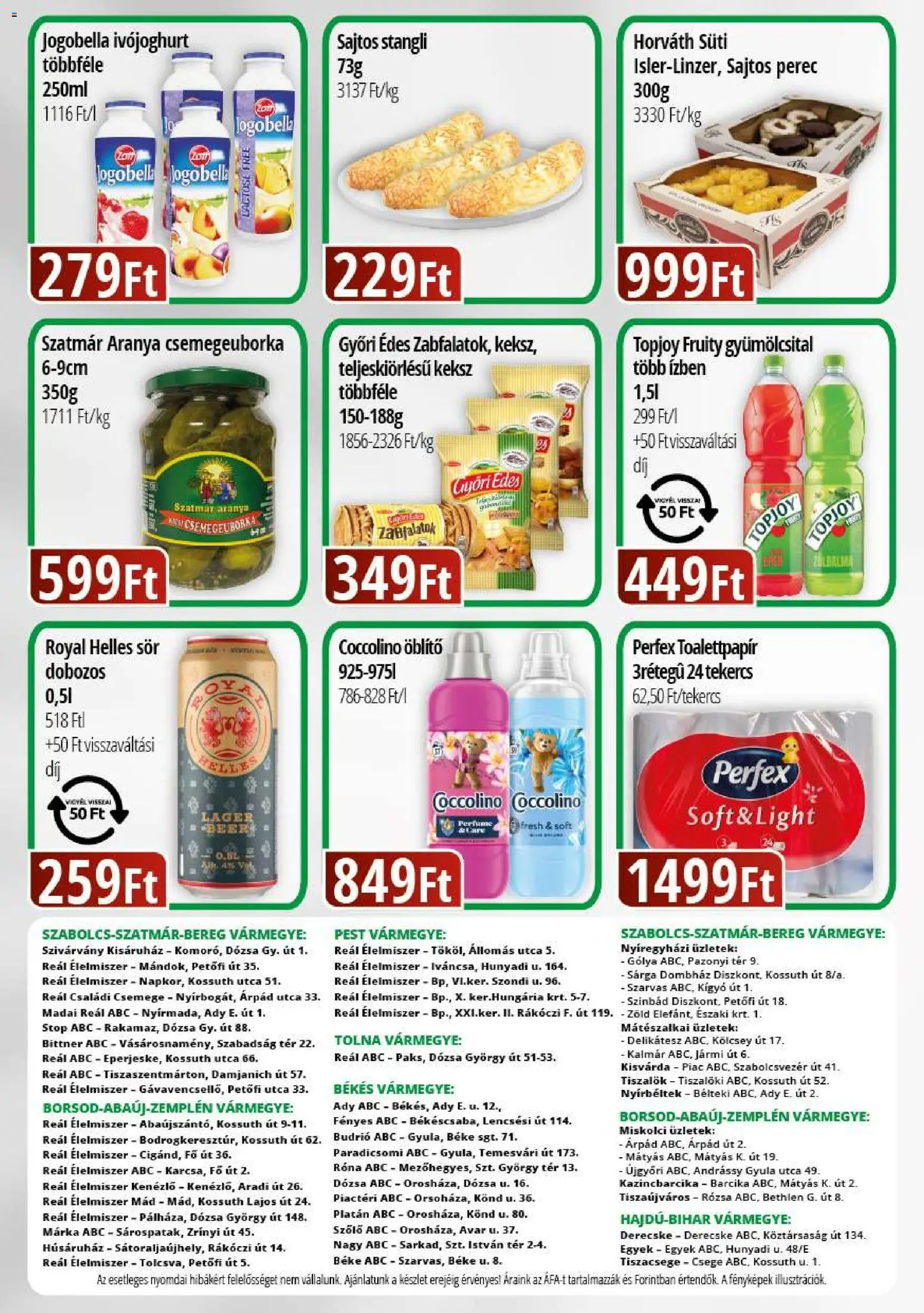 Reál akciós ujság - amely érvényes a következő dátumtól: 23.04.2026 | Oldal: 2 | Termékek: Ivójoghurt, Szőlő, Gyümölcsital, Öblítő