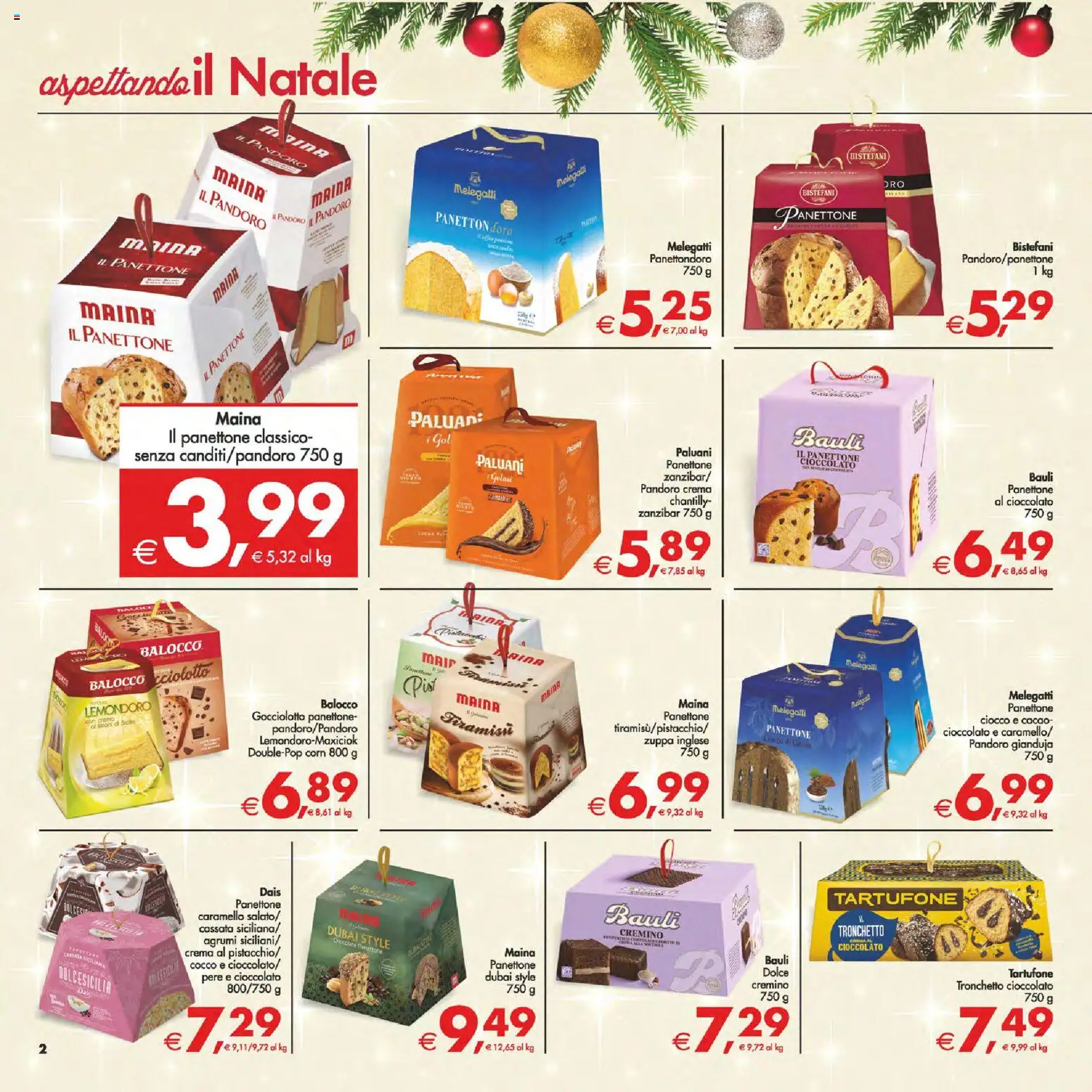 Volantino Decò del 05.12.2025 | Pagina: 2 | Prodotti: Crema, Agrumi, Pandoro, Mais