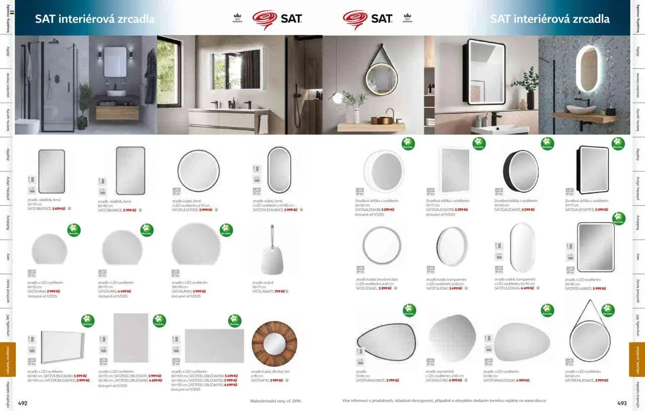 Siko koupelny katalog Koupelny 2025/2026 od 14.10.2025 | Strana: 249 | Produkty: Wc, Zrcadlo, LED