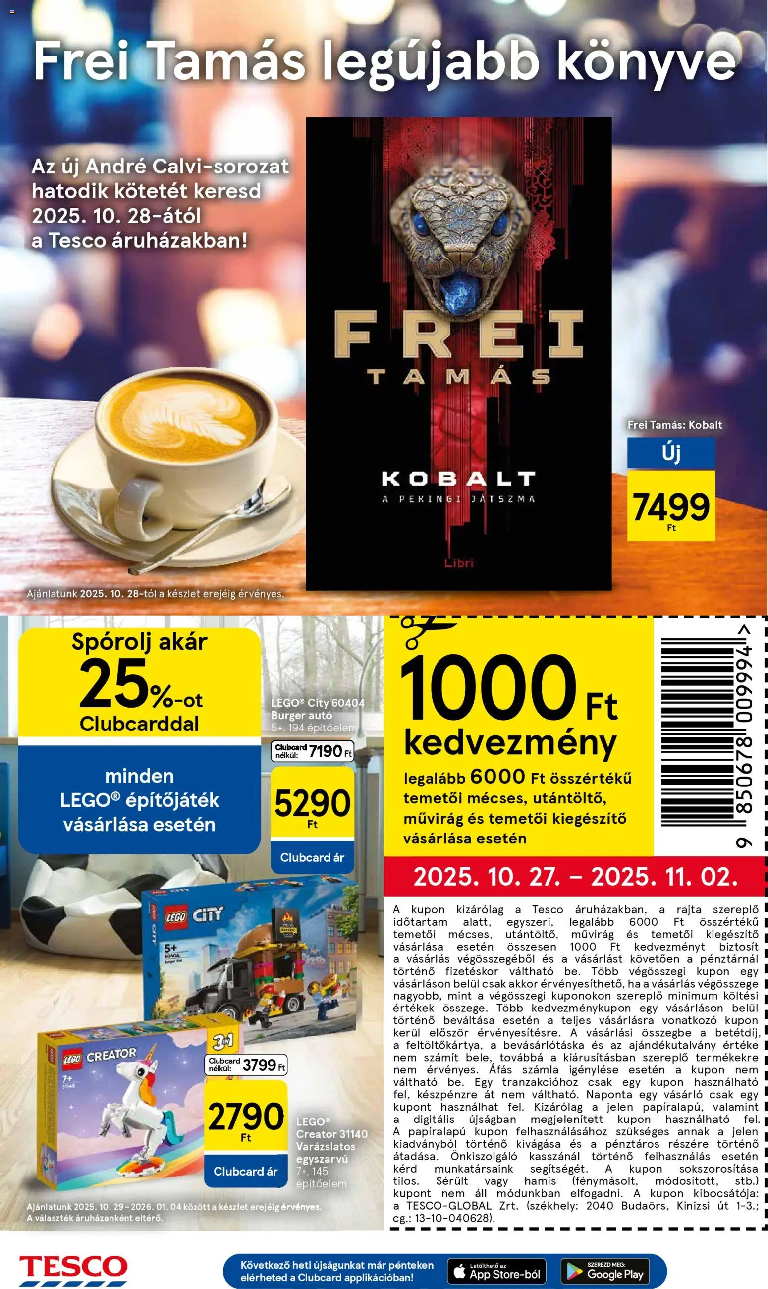 Tesco akciós ujság - amely érvényes a következő dátumtól: 30.10.2025 | Oldal: 16 | Termékek: Művirág